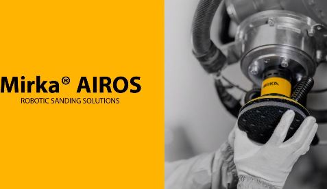La solución robótica para el acabado de superficies se llama Mirka Airos
